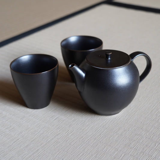【預購】雅韻陶瓷茶具組(黑色)